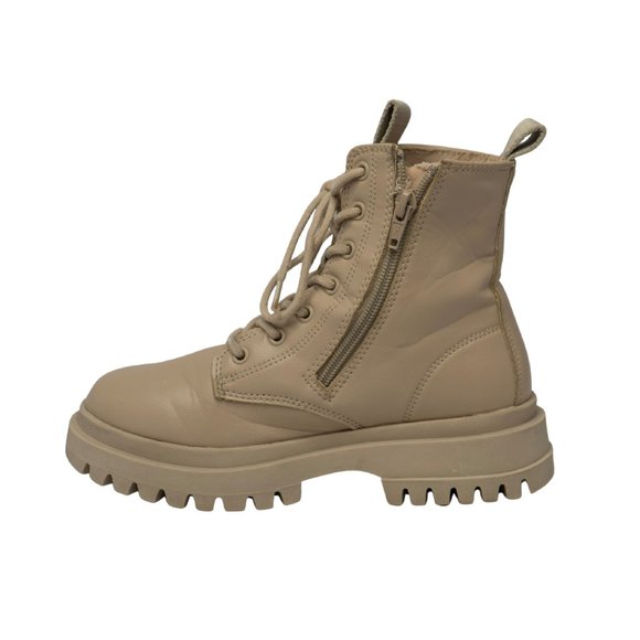 Zara Kids Girl Monochromatic Lug Sole Ankle Boot Combat Boot Bootie Size 2.5 |33 - Picture 5 of 12